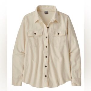 Patagonia long sleeve organic cotton midweight fjord flannel undyed natural